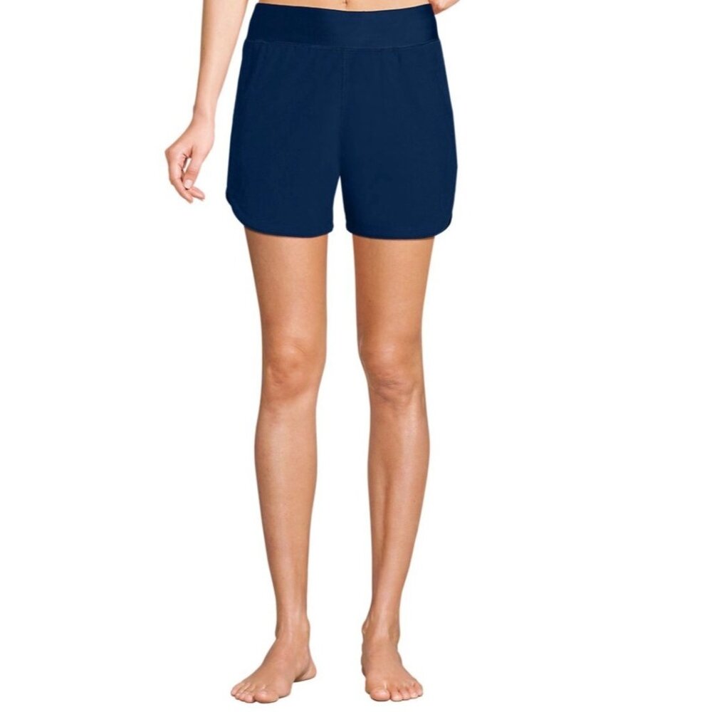 Lands' End Navy Swim Shorts